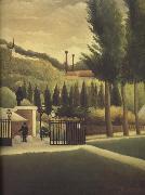 Henri Rousseau The Customs House painting